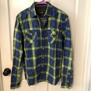 Cactus Pearl Button down Western Plaid Women’s
